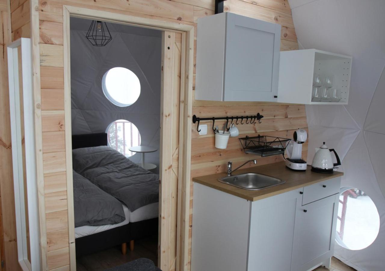 Glamping Gliczarow Klapnioki Bed and Breakfast Leśnica Eksteriør billede