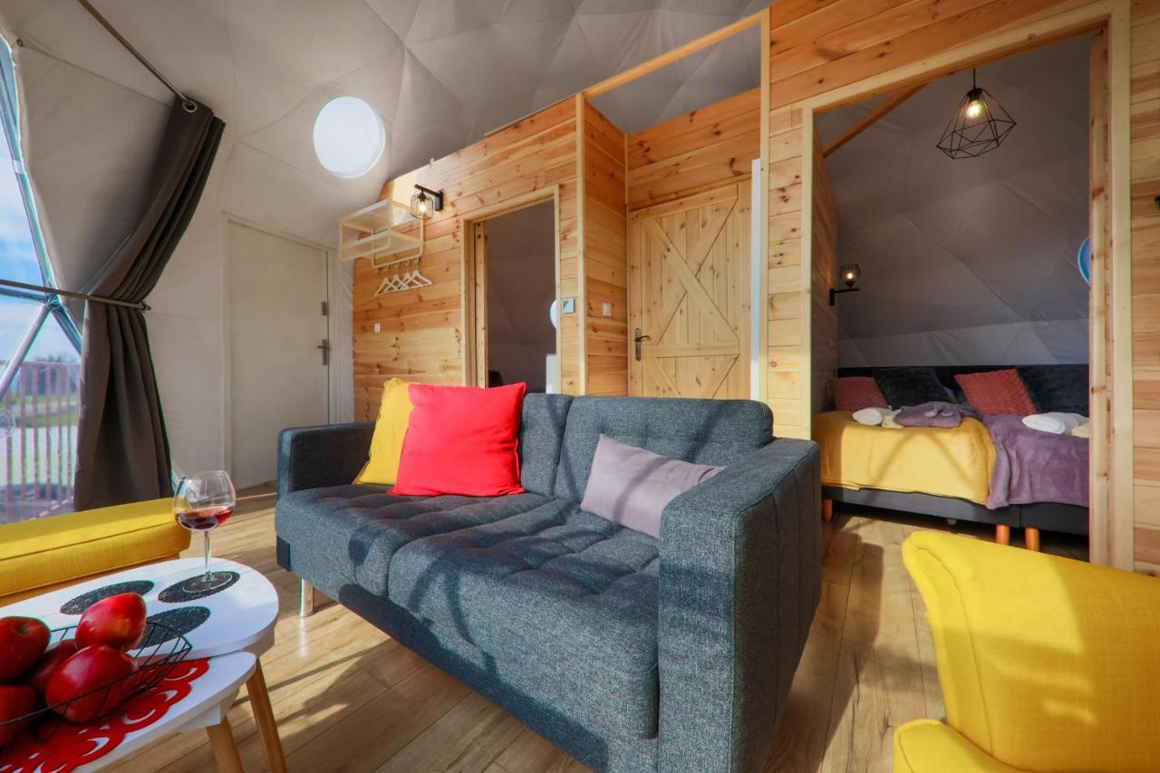 Glamping Gliczarow Klapnioki Bed and Breakfast Leśnica Eksteriør billede