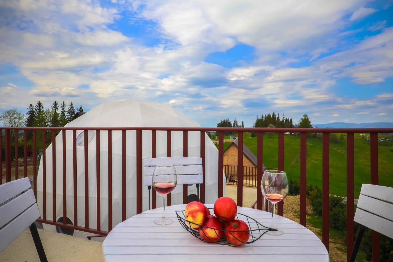 Glamping Gliczarow Klapnioki Bed and Breakfast Leśnica Eksteriør billede