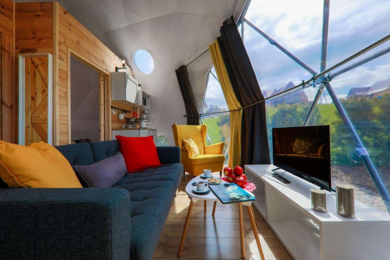 Glamping Gliczarow Klapnioki Bed and Breakfast Leśnica Eksteriør billede