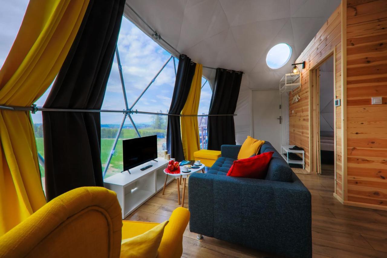 Glamping Gliczarow Klapnioki Bed and Breakfast Leśnica Eksteriør billede