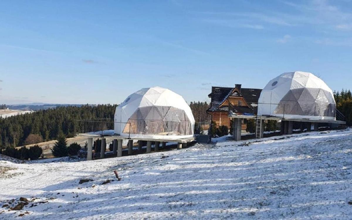 Glamping Gliczarow Klapnioki Bed and Breakfast Leśnica Eksteriør billede