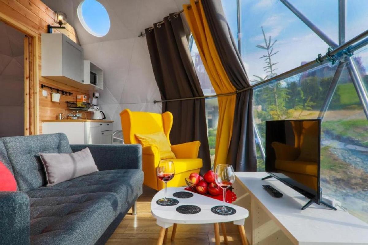 Glamping Gliczarow Klapnioki Bed and Breakfast Leśnica Eksteriør billede